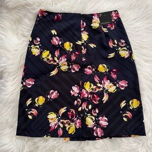 Floral Navy Skirt